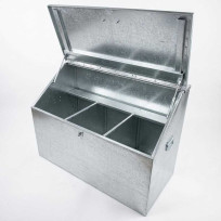 Кормовой ящик на 3 секции со скошенной крышкой КЯ-3с-СК - фото 2