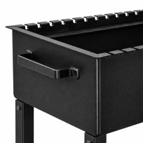 Мангал на колесах з фарбуванням RAL 9005 МБ-1014 - фото 5