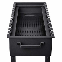 Мангал на колесах з фарбуванням RAL 9005 МБ-1014 - фото 6