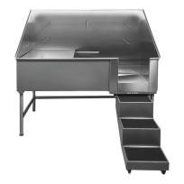 Ванна для груминга с пандусом 1245x660x1473 мм - ВГ-ПН-НК-1245-660