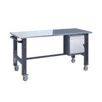 Верстак мобильный на регулируемых опорах ВРМ-41-О2-МД-Б-Б