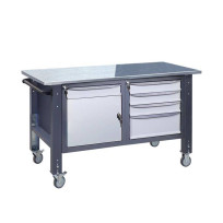 Верстак мобильный на регулируемых опорах ВРМ-31-О1-3МС-МД