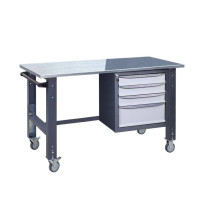 Верстак мобильный на регулируемых опорах ВРМ-31-О1-3МС-Б